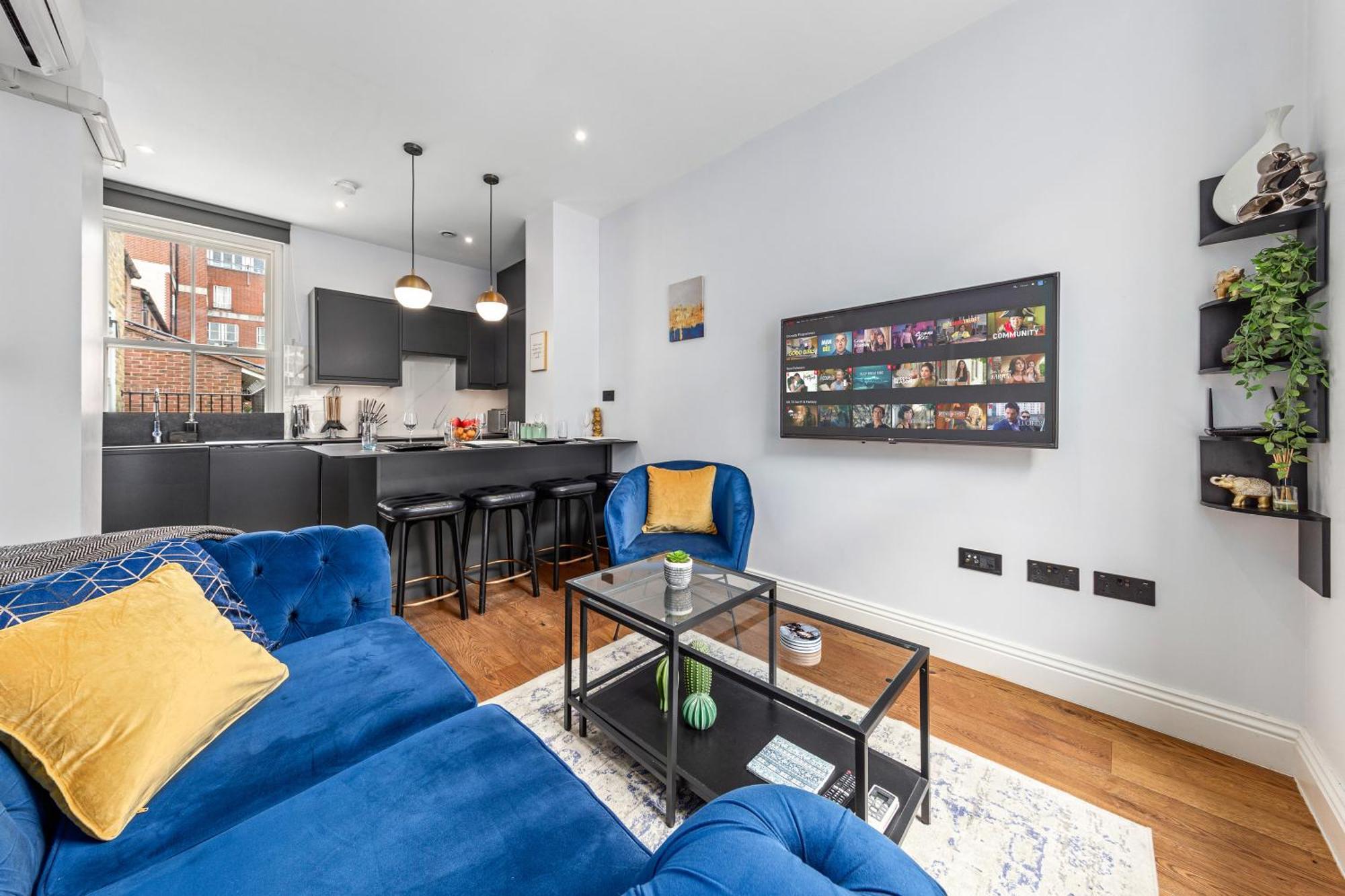Stylish 2 Bedroom Apartment In Westminster Sleeps 5 With Ac London Eksteriør billede